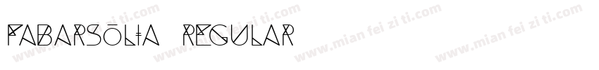 fabarsolia regular字体转换